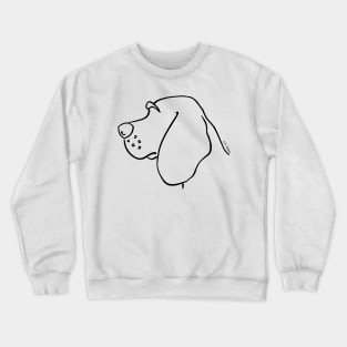 Beagle silhouette outline Crewneck Sweatshirt